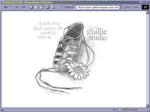 proto-splash page for the domain