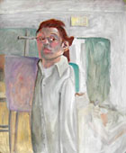 self portrait with messed-up outline