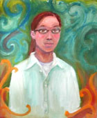 self portrait with messed-up colors